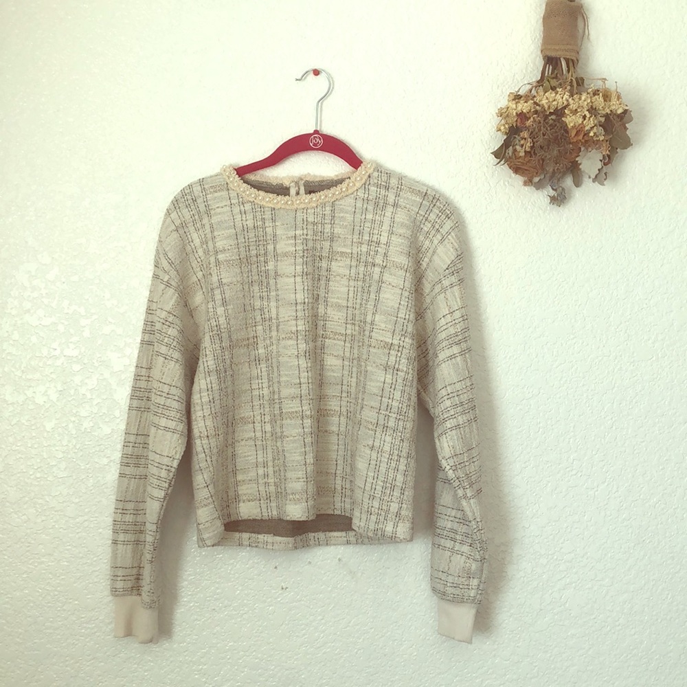 Chenille Sweater Crop Top